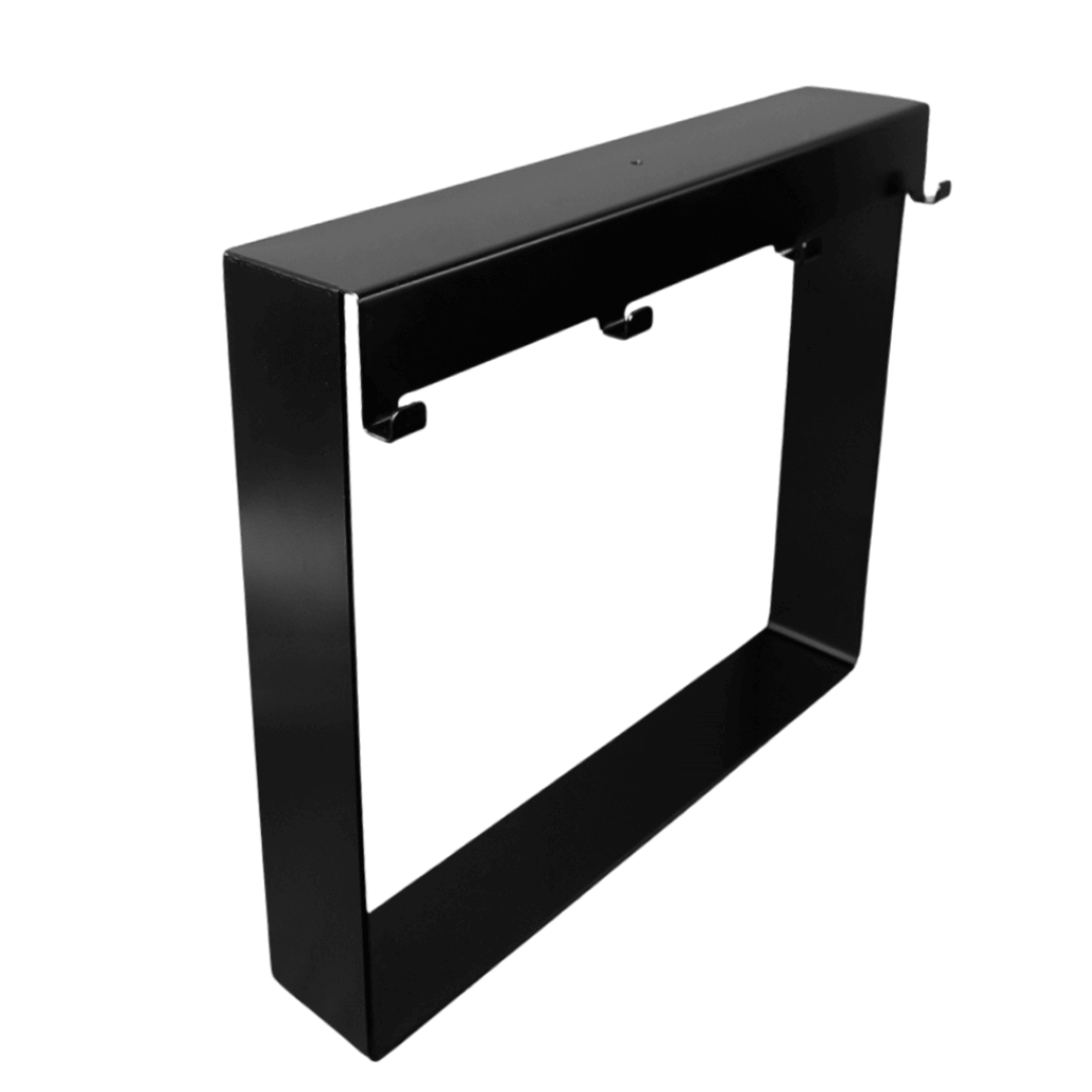 Hängendes Duschregal aus Edelstahl, schwarz – für Duschwand