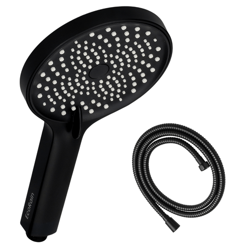 Duschkopf Charly mit Brauseschlauch - Schwarz